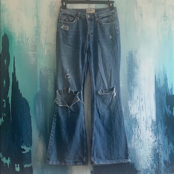 Free People Denim - Free People Destroyed Bellbottoms